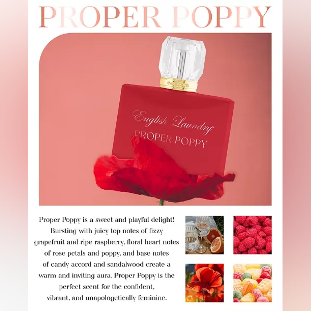 English Laundry Proper Poppy Eau de Parfum, 100ml/3.4fl oz - Picture 10 of 12
